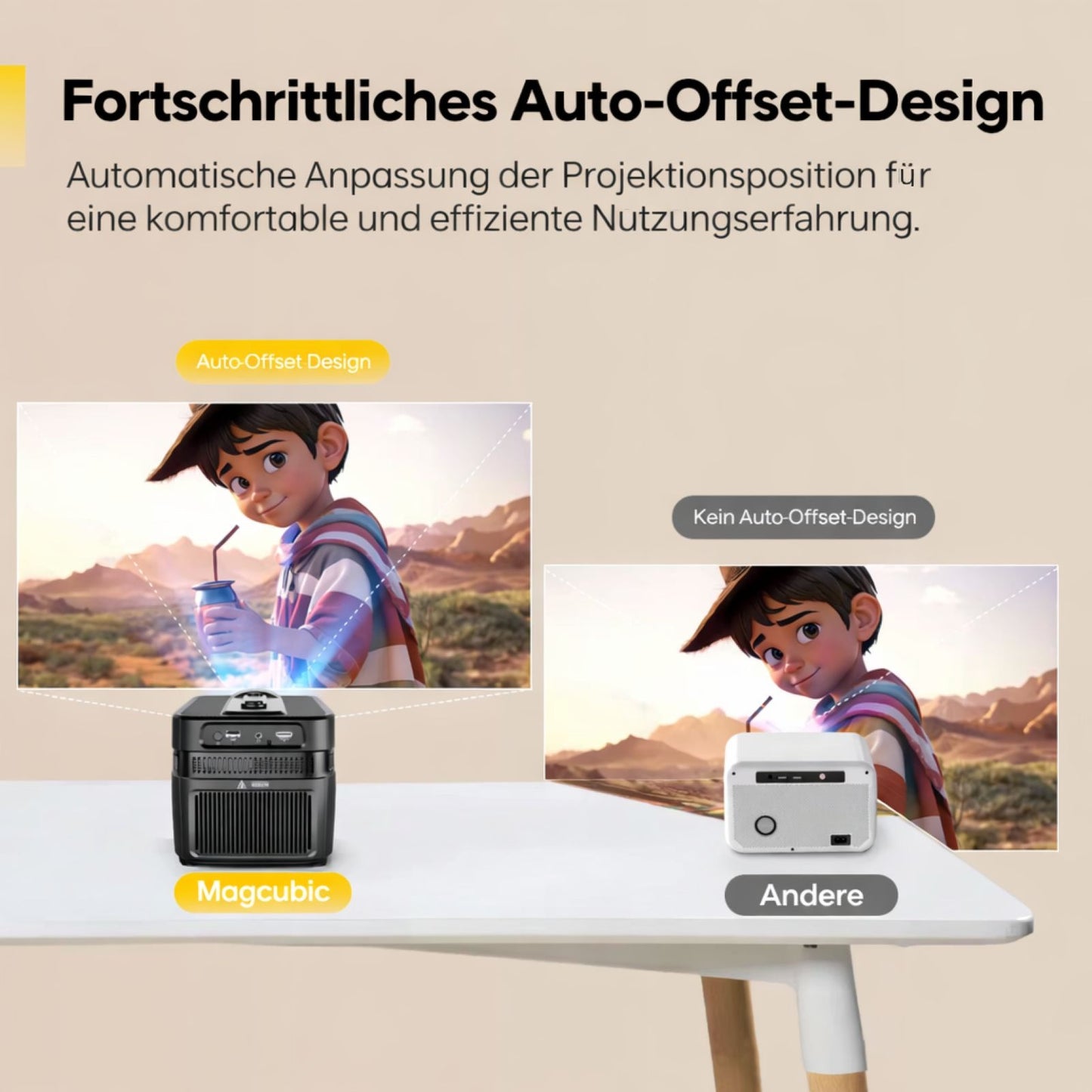 Magcubic HY450C Ultra-Short-Throw Heimprojektor