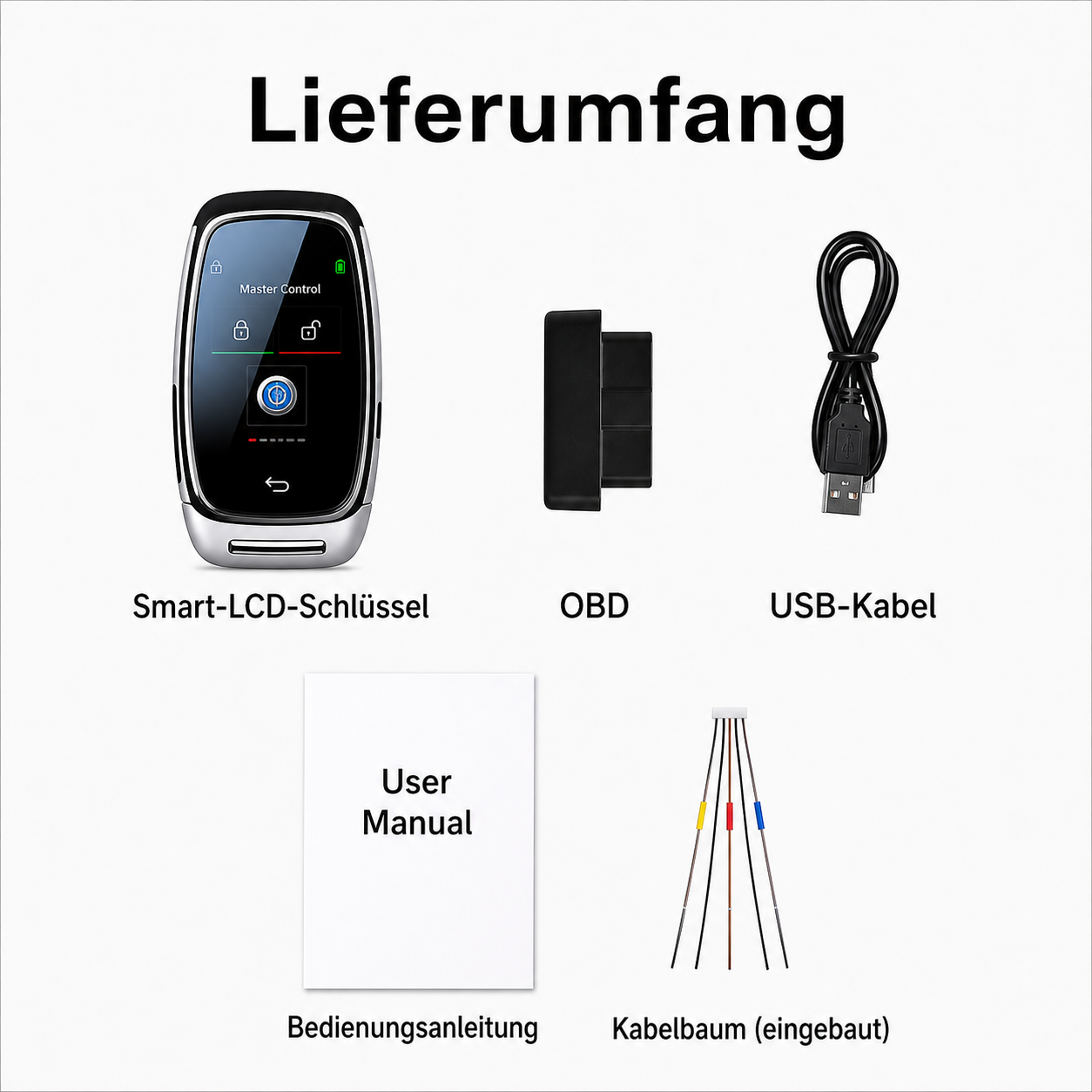 Smart Auto-Schlüssel CF920 Lieferumfang