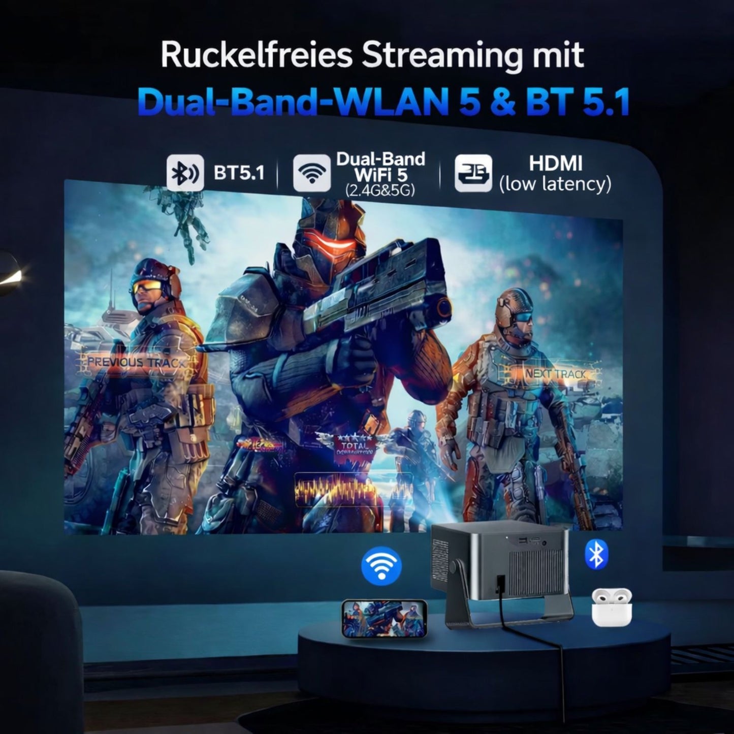 Magcubic HY350 Google TV Projektor 1080P