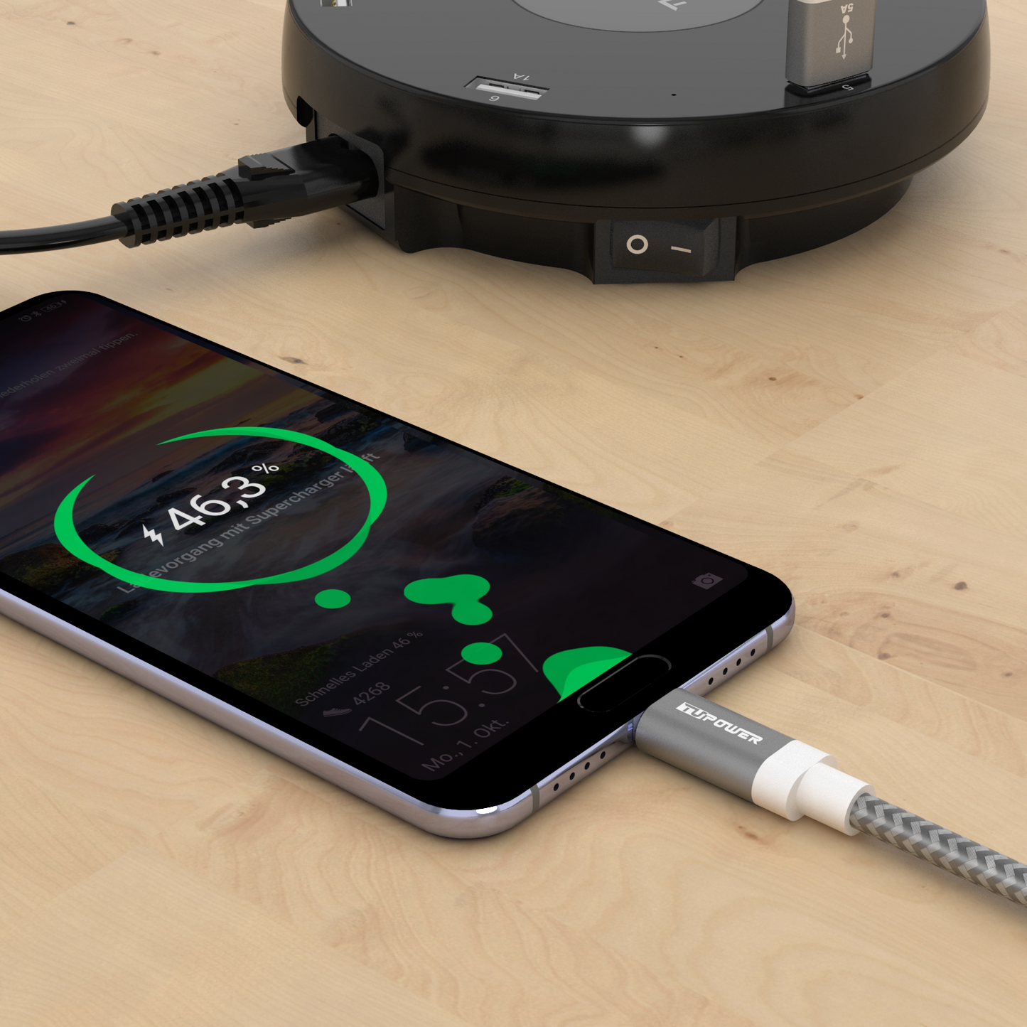 USB C SuperCharge Ladekabel für Huawei Honor Geräte