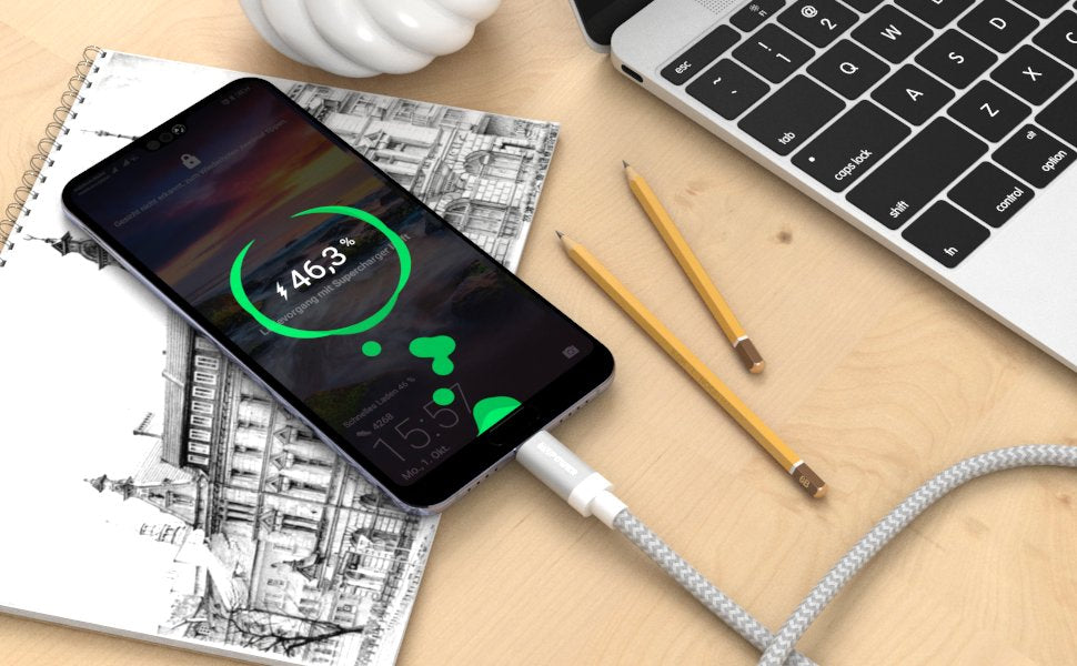 USB C SuperCharge Ladekabel für Huawei Honor Geräte