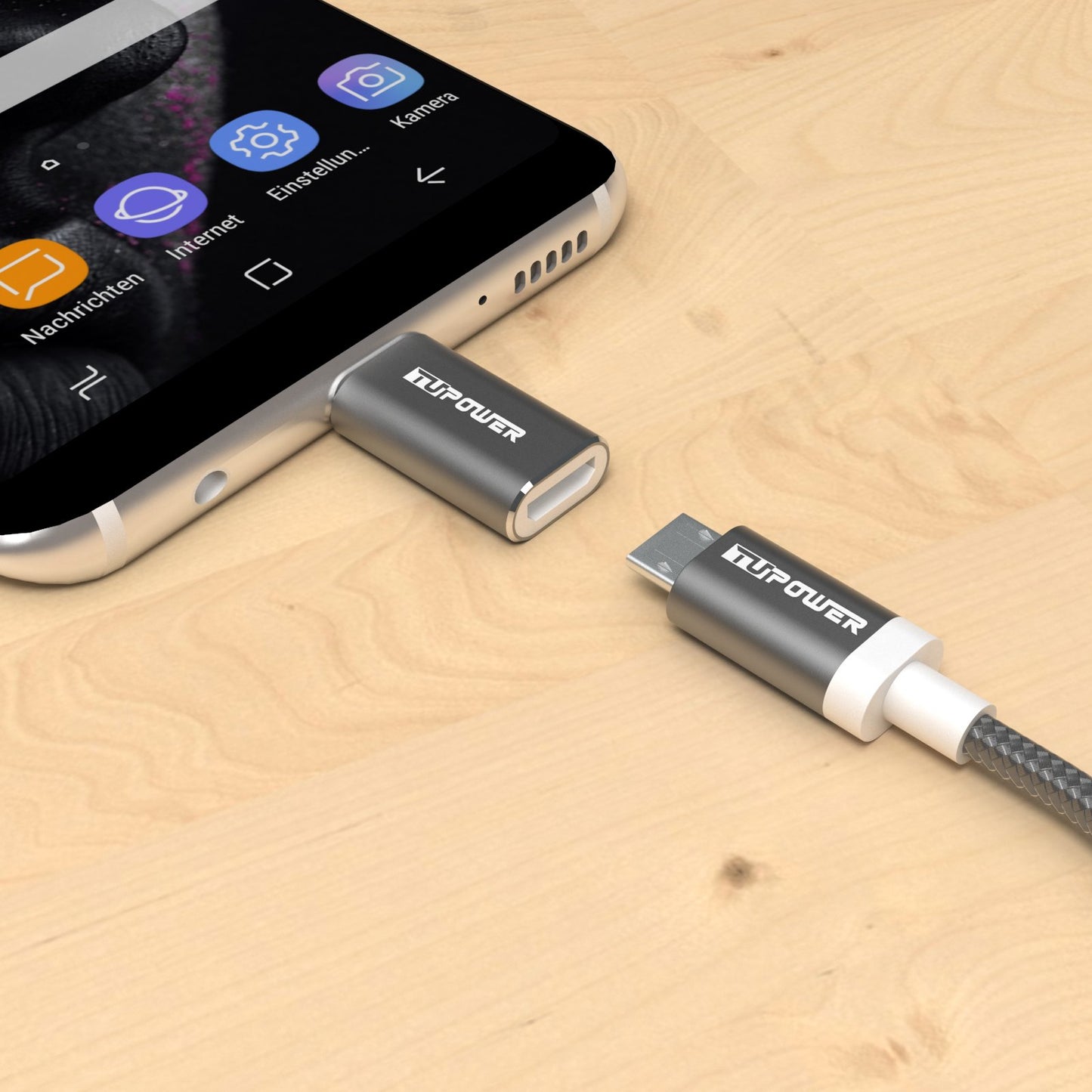 USB C OTG Adapter auf Micro USB 2 Stück