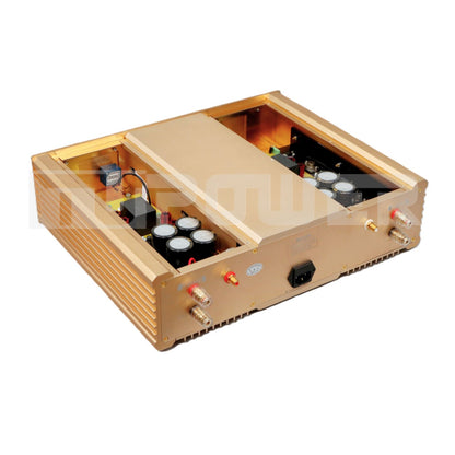 BRZHIFI FM300A Gold Innenaufbau mit getrennten Verstärkersektionen