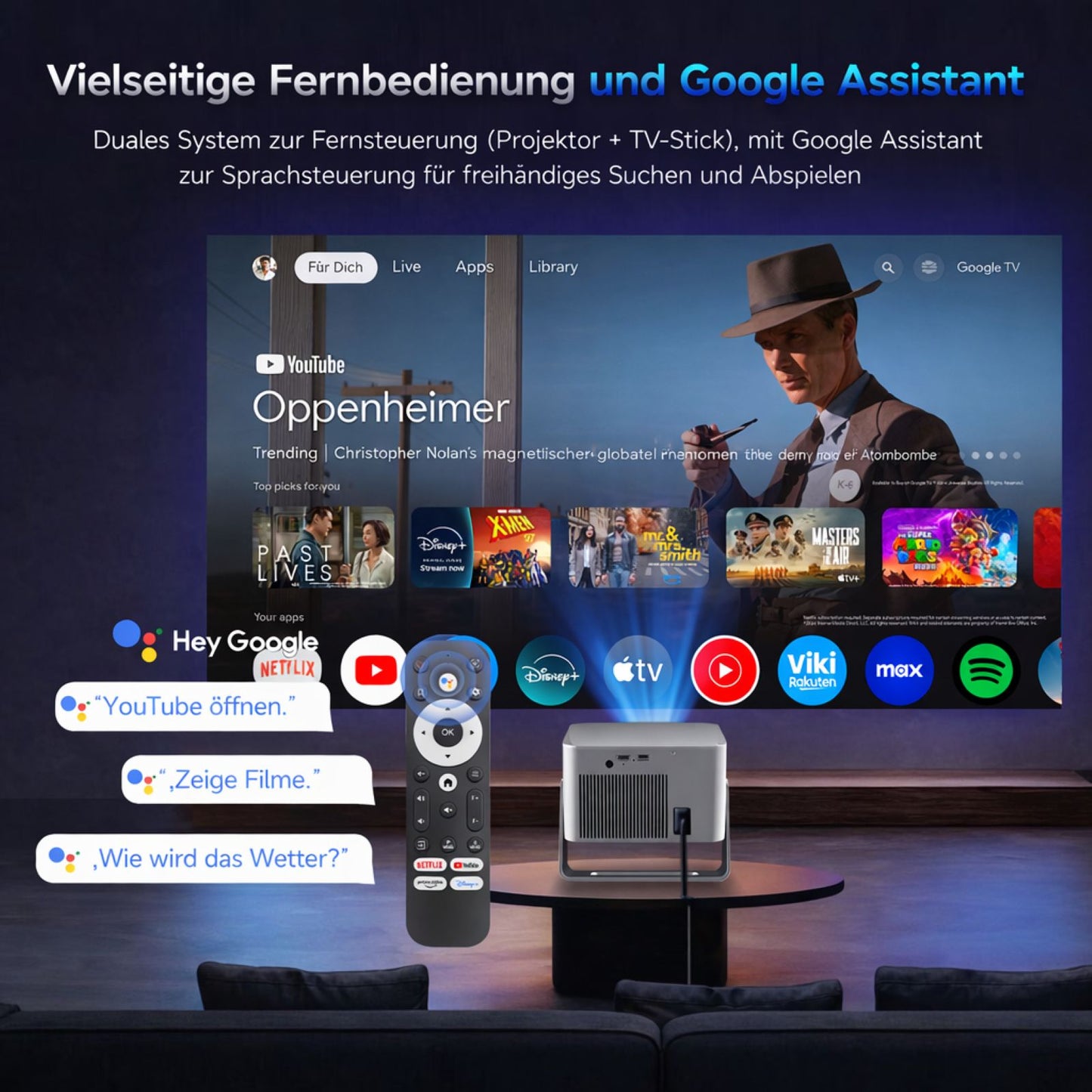 Magcubic HY350 Google TV Projektor 1080P