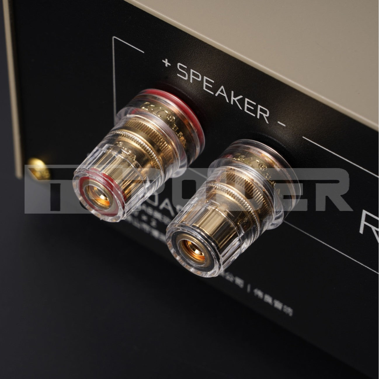 BRZHIFI FM300ASX2 Black vergoldete Crystal Lautsprecheranschlüsse