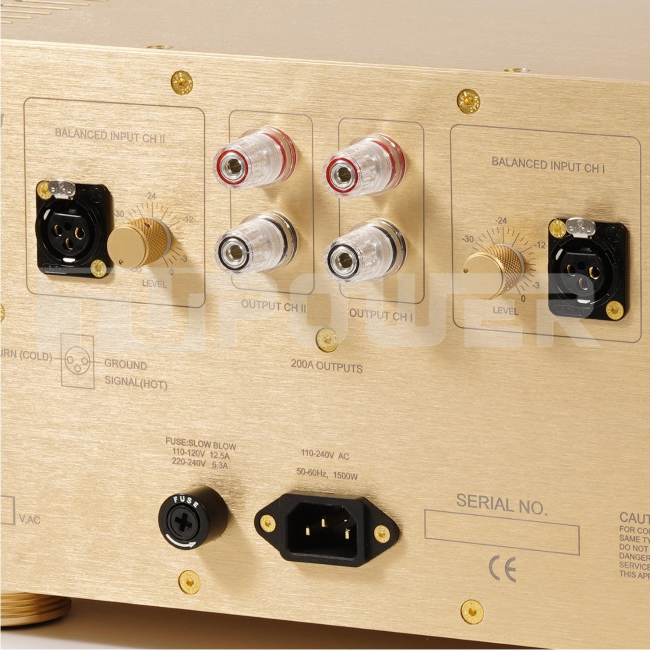 BRZHIFI FM711MKII Rückseite XLR Kristall Lautsprecher Anschluss