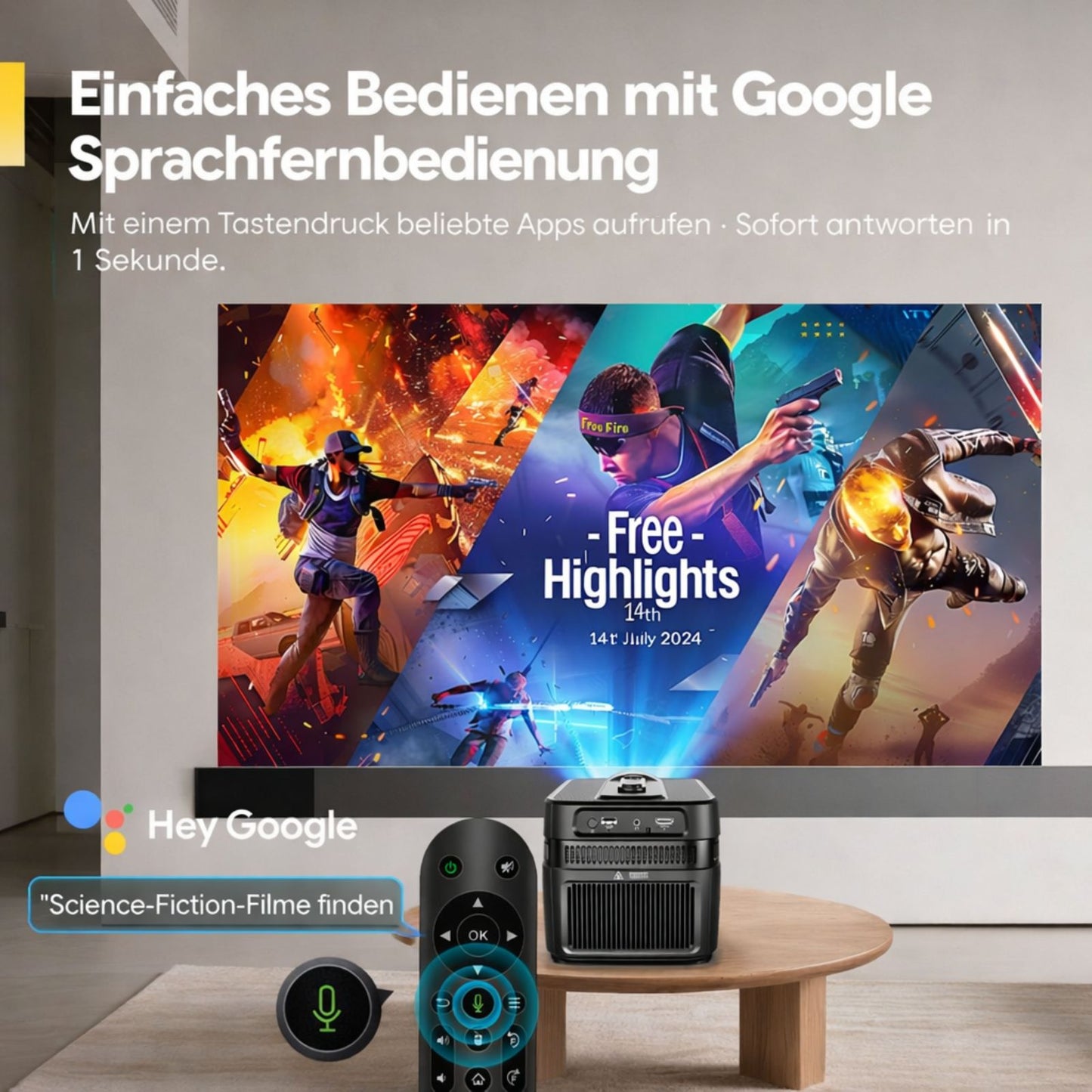 Magcubic HY450C Ultra-Short-Throw Heimprojektor