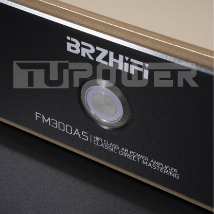BRZHIFI FM300ASX2 Black HiFi Stereo-Verstärker mit verbesserten Einschaltknopf
