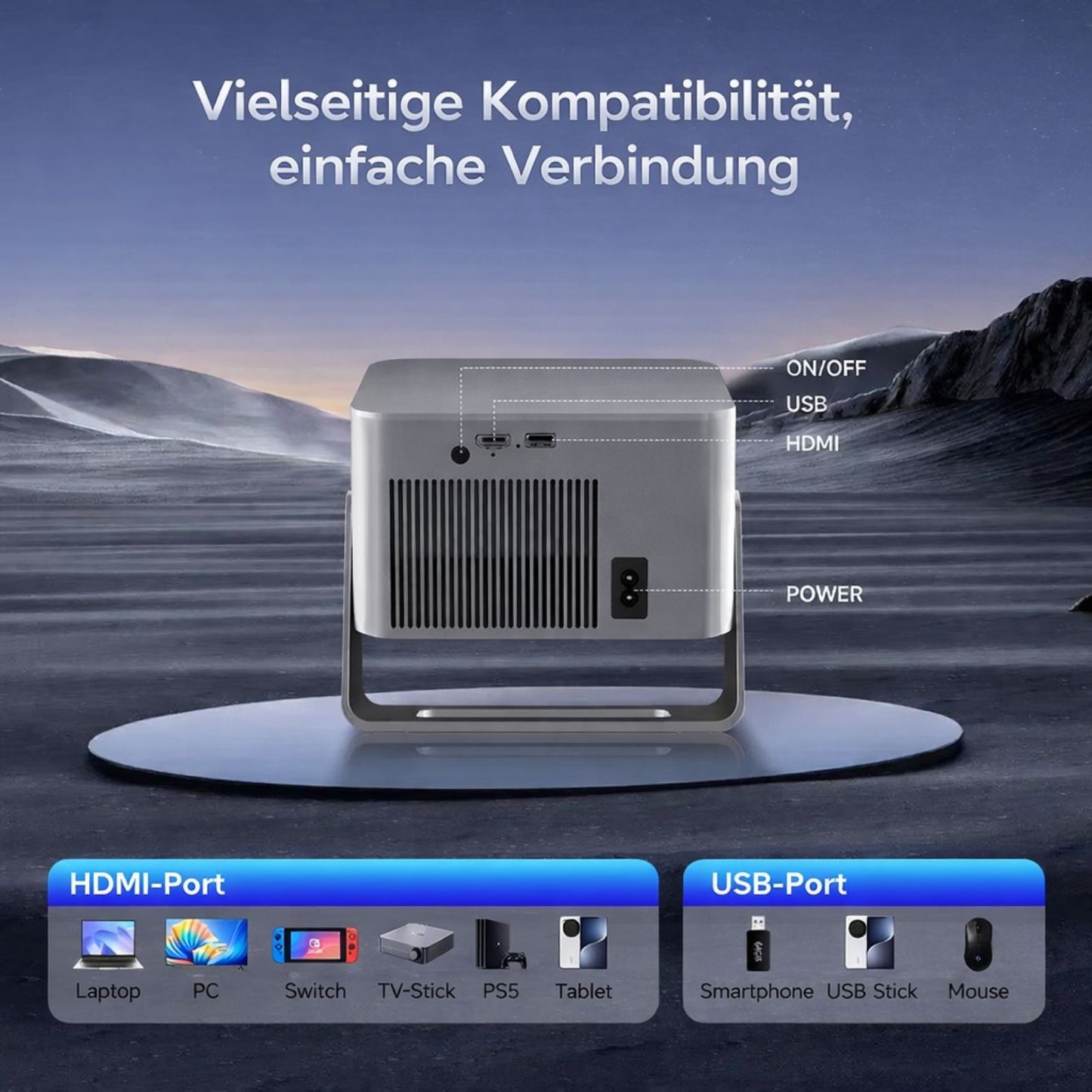 Magcubic HY350 Google TV Projektor 1080P