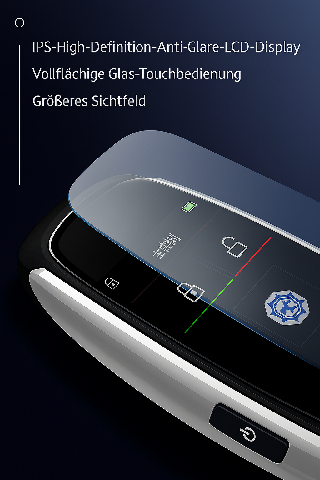 Intelligenter LCD Autoschlüssel Smart Key mit Touchscreen + Umbau