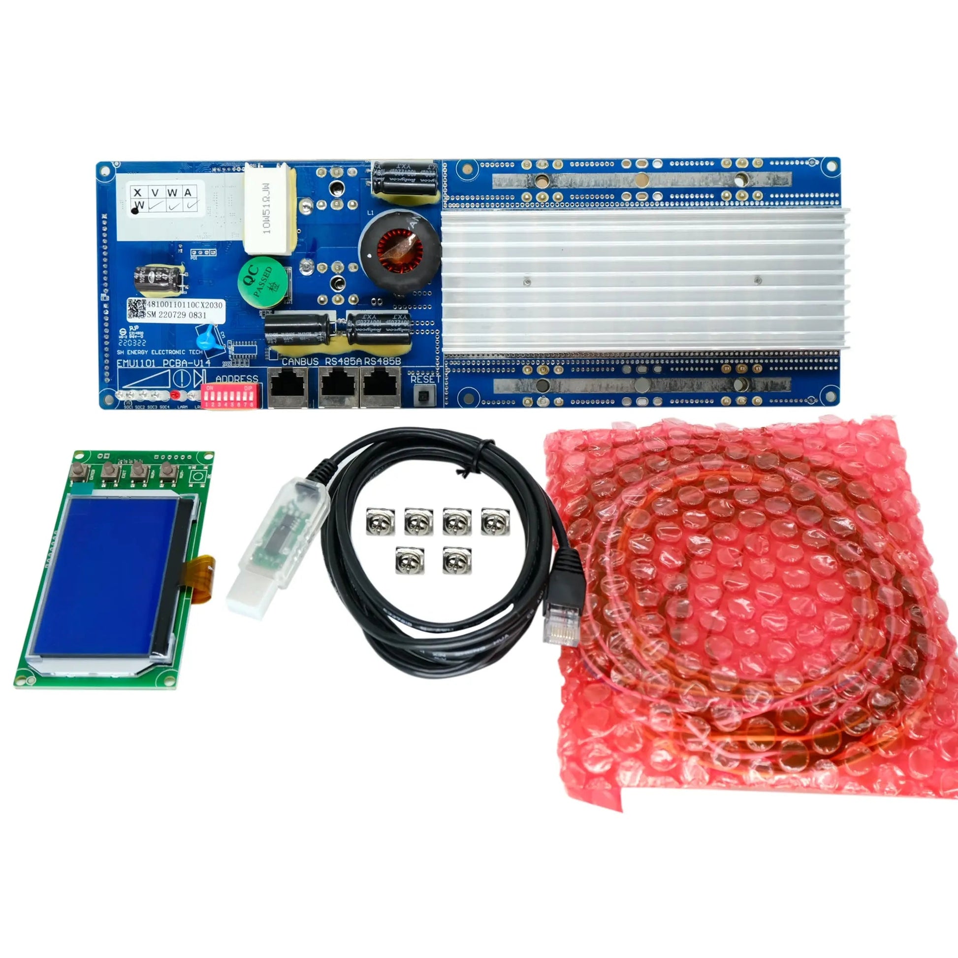 Seplos BMS 48V 16S 200A mit Bluetooth Vorderansicht