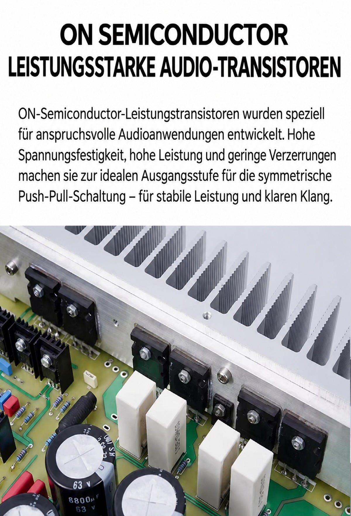 BRZHIFI 411 Stereo-Endstufe – 2 × 260 W an 4 Ω