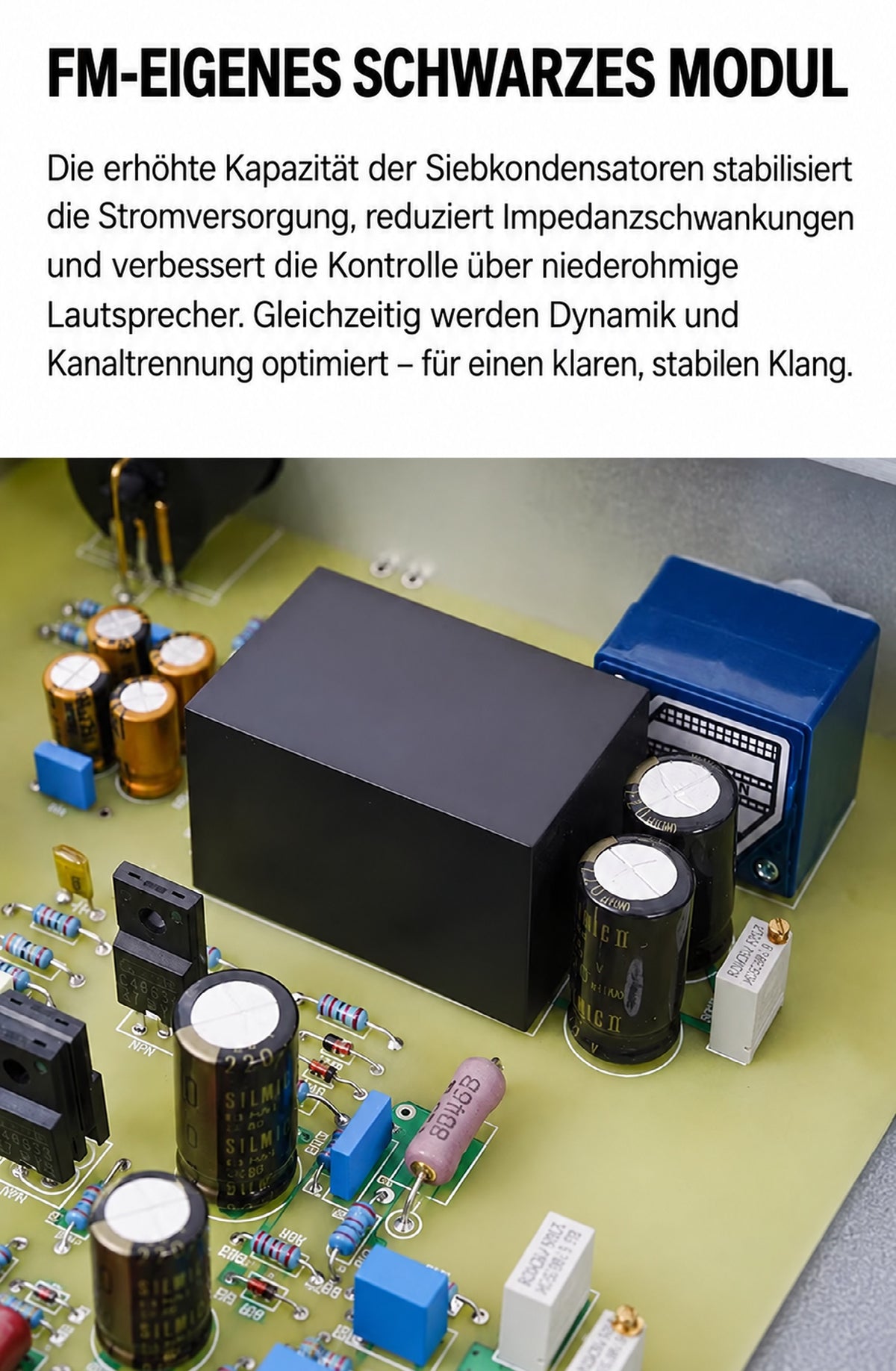 BRZHIFI 411 Stereo-Endstufe – 2 × 260 W an 4 Ω