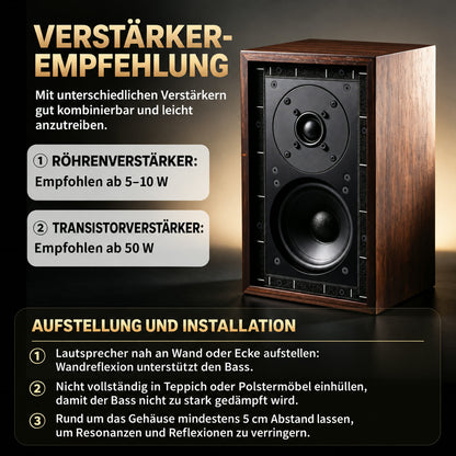BRZHIFI LS3/5A Regallautsprecher-Paar – passiv, 2-Wege