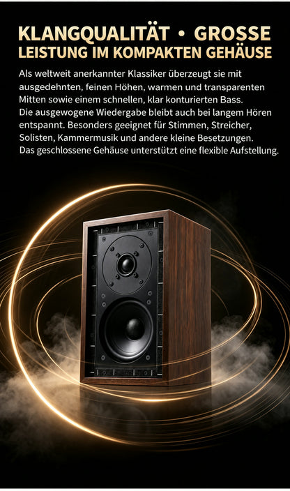 BRZHIFI LS3/5A Regallautsprecher-Paar – passiv, 2-Wege