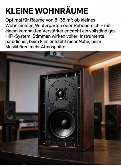 BRZHIFI LS3/5A Regallautsprecher-Paar – passiv, 2-Wege
