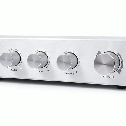 BRZHIFI FV-2020 Vorstufe: Regler für Bass, Mitten, Höhen und Lautstärke