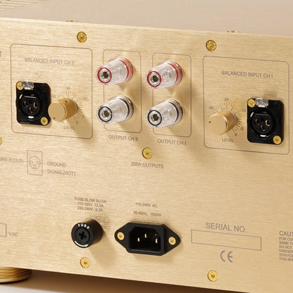 BRZHIFI 711MKII Rückseite XLR Kristall Lautsprecher Anschluss