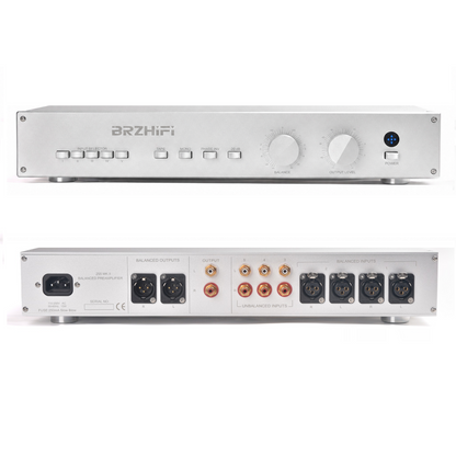 BRZHIFI 255 Stereo-Vorverstärker mit Silber