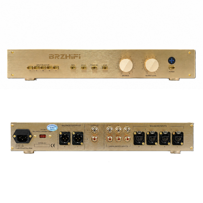 BRZHIFI 255 Stereo-Vorverstärker mit Gold