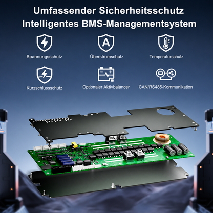 BMS-Platine mit Schutzfunktionen und CAN-RS485-Kommunikation